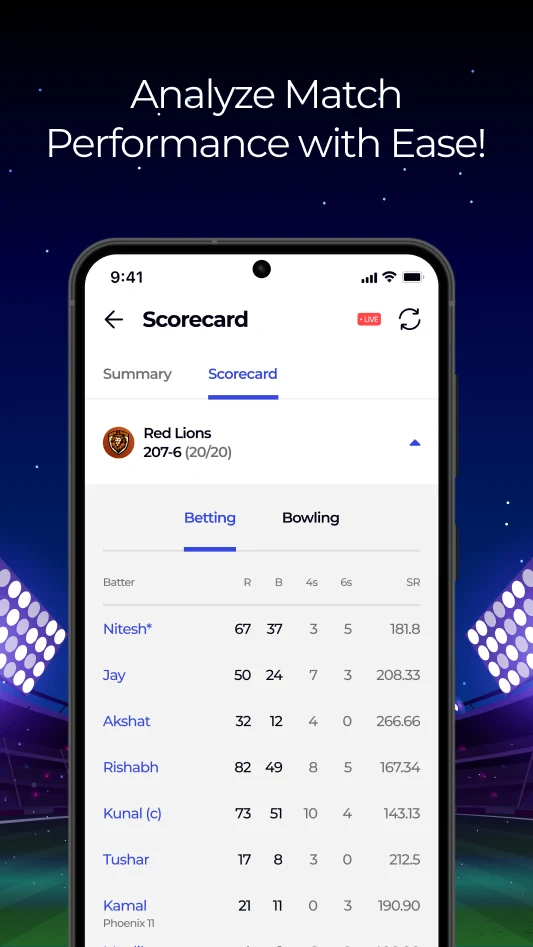 Crickstars-Cricket Scoring App screenshot