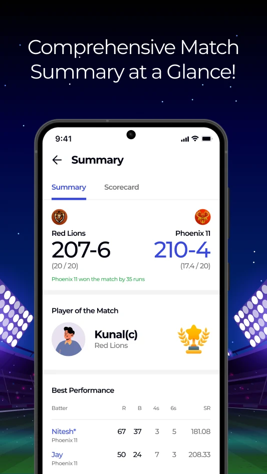 Crickstars-Cricket Scoring App screenshot